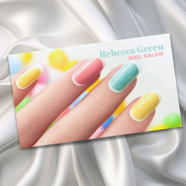 Modern Chic Manicurist Nail Artist Nail Salon Business Card (Modern Chic Manicurist Nail Artist Nail Salon Business Card)
