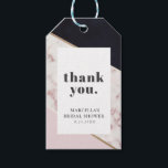 Modern Chic Marble Bridal Shower Gift Tags<br><div class="desc">Part of the Modern Chic Marble Bridal Shower Collection!</div>
