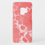 Modern Chic Marbled Coral Pattern Case-Mate Samsung Galaxy S9 Case<br><div class="desc">A chic and stylish modern pattern in coral melon peach with light beige marbling makes this case a standout. You can personalise this design by adding your monogram,  name or other desired text,  or leave as is to protect your electronics with style and elegance.</div>