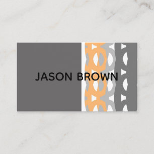 modern chic  mid century style trendy abstract business card
