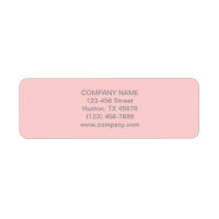 Modern Chic Minimalist Cosmetologist blush pink