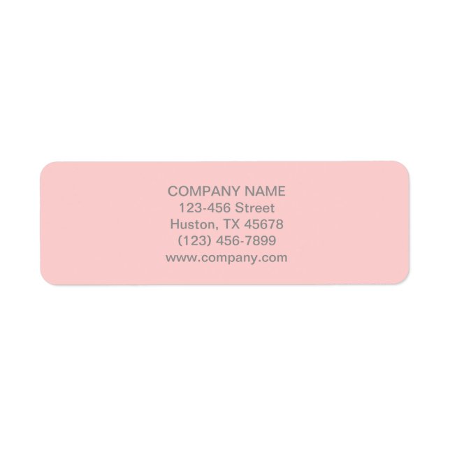 Modern Chic Minimalist Cosmetologist blush pink (Front)