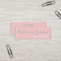 Modern Chic Minimalist Cosmetologist blush pink