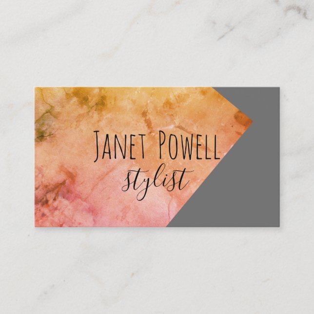 modern chic minimalist custom business cards (Front)