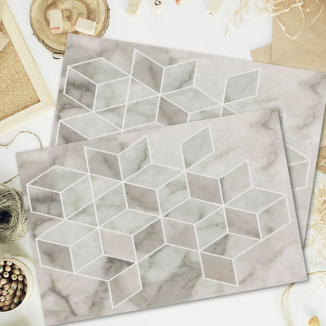 modern chic minimalist geometric white marble tissue paper (modern chic minimalist geometric white marble tissue paper)