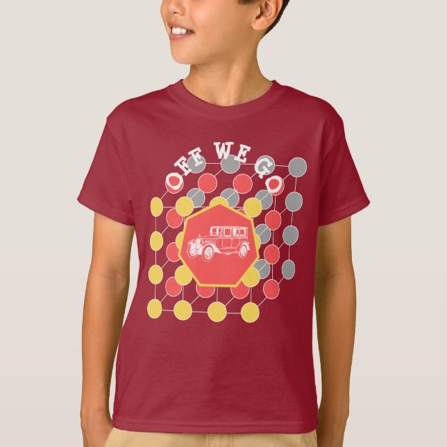 Modern Chic Off We Go Boys T-Shirt (Front)