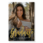 Modern Chic Photo Graduation Party Welcome Sign
