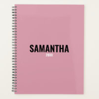 Modern Chic Pink & White Appointment Book