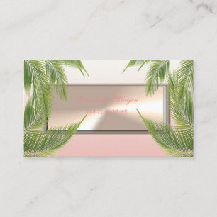 Modern Chic Professional ,Palm Leaves Business Card