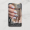 Modern chic QR code photo business card for nails