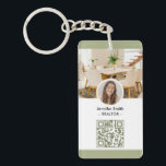 Modern Chic Real Estate Marketing QR Code Key Ring<br><div class="desc">Modern Chic Real Estate Marketing QR Code Keychain – a sleek and innovative tool to elevate your real estate marketing game. This keychain seamlessly merges style with functionality, providing a cutting-edge way to connect with potential clients in the competitive world of real estate. The keychain is not just a stylish...</div>