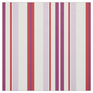 Modern chic red and purple stripes fabric