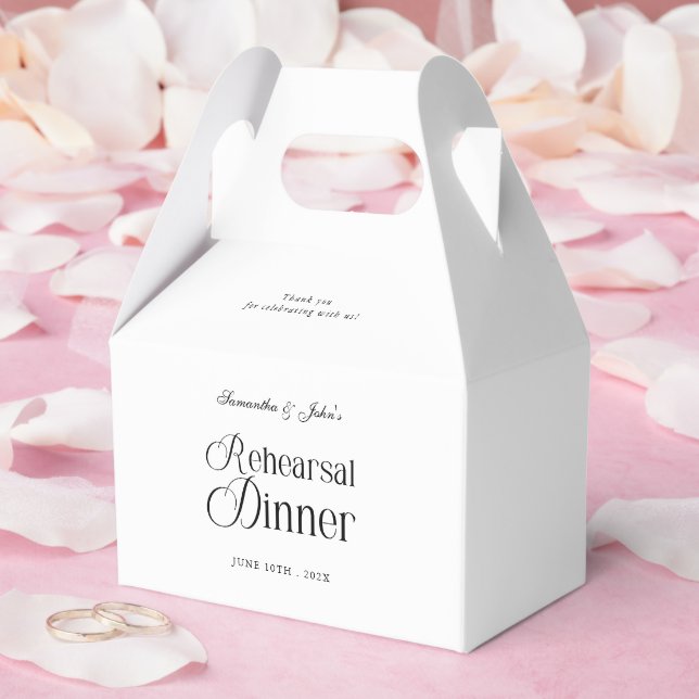  Modern Chic Rehearsal Dinner Thank You Favour Box (Wedding)