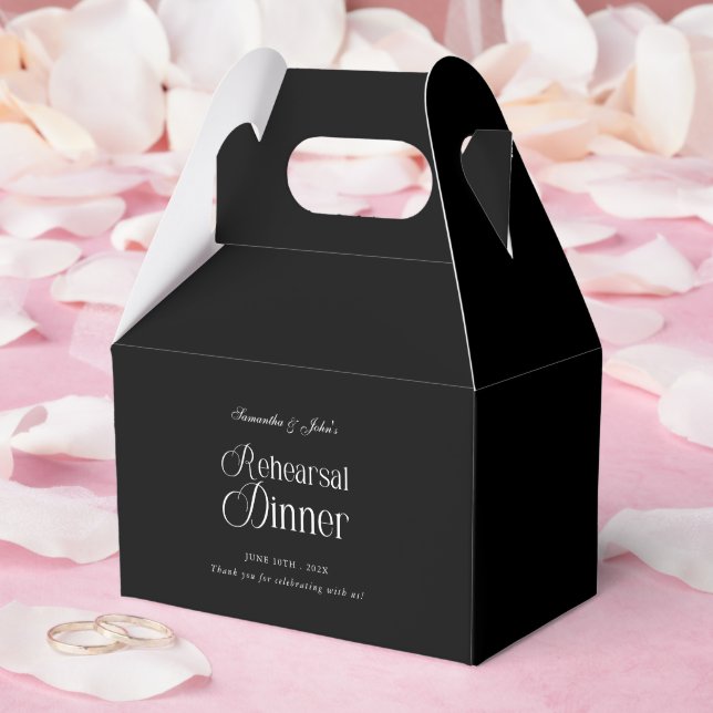  Modern Chic Rehearsal Dinner Thank You Favour Box (Wedding)