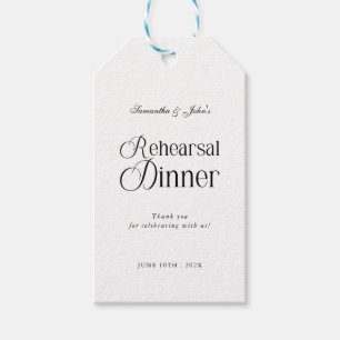  Modern Chic Rehearsal Dinner Thank You Gift Tags