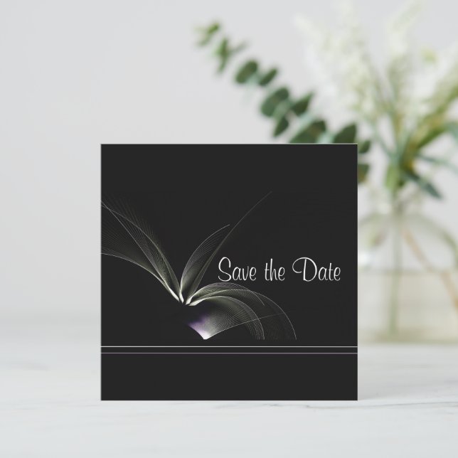 Modern Chic Save The Date (Standing Front)