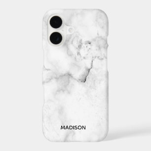 modern chic stone white and black marble Case-M
