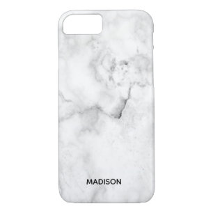 modern chic stone white and black marble Case-M Case-Mate iPhone Case