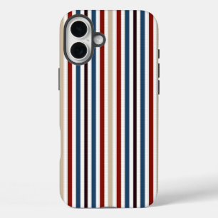 Modern Chic Striped iPhone 16 Plus Case