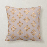Modern Chic Taupe Gold Sequin Geometric Squares Cushion<br><div class="desc">This modern and elegant design is perfect for the trendy and stylish woman. Its print depicts a glamourous and chic faux printed luxury gold sequin geometric square pattern on top of a simple rose taupe background. It's simplicity and elegance makes this a very versatile print for your everyday style. ***IMPORTANT...</div>