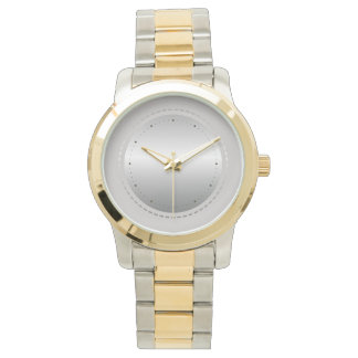 Modern Chic Teal  Two Tone Women's  Watch