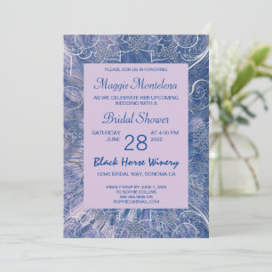 Modern Chic Textured Bridal Shower Invitation