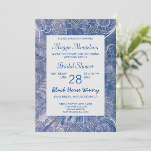 Modern Chic Textured Bridal Shower Invitation