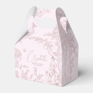 Modern Chic Toile de Jouy Picnic Bridal Shower Favour Box