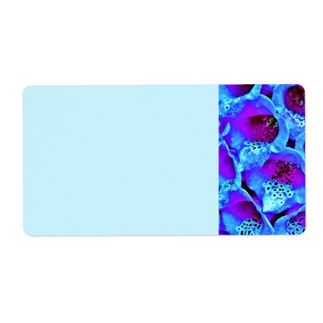 Modern Chic Turquoise Blue Flowers Nature  (Front)