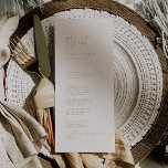 Modern Chic Vintage Gold Let's Eat Wedding Menu<br><div class="desc">This modern chic vintage gold let's eat wedding menu is perfect for a simple wedding. The neutral boho design features rustic unique and stylish bohemian typography in a minimal gold and ivory cream colour.

This menu can be used for a wedding reception,  rehearsal dinner,  or any event.</div>