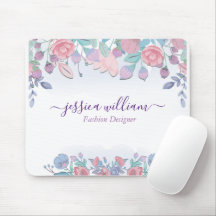 Modern Chic Watercolor Blue Hydrangeas Floral