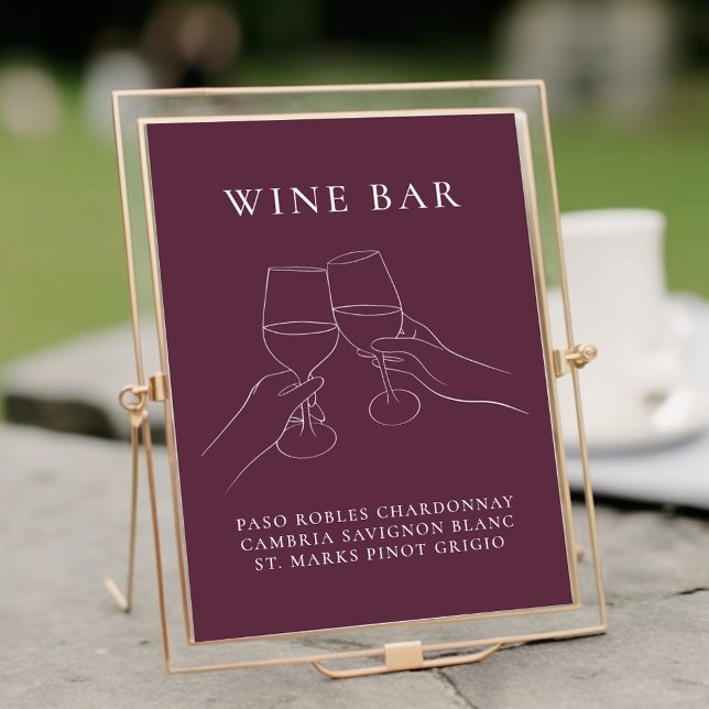 Modern Chic Wine Bar Poster (Creator Uploaded)