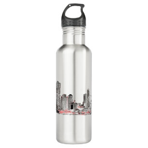 Modern Chicago Skyline 710 Ml Water Bottle