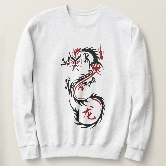 Modern Chinese Dragon Sweatshirt (Design Front)