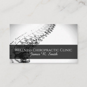 Modern Chiropractic Chiropractor Clinic Health Business Card