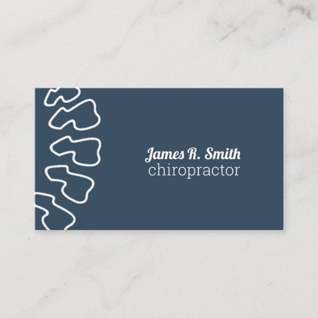 Modern Chiropractic Wellness Business Card (Front)
