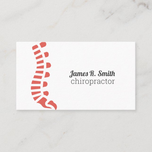 Modern Chiropractic Wellness Business Card (Front)