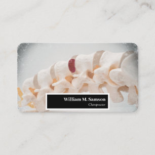 Modern chiropractor Spine close up  Business Card