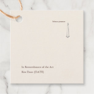 Modern Christian Baptism God Parent Favour Tags