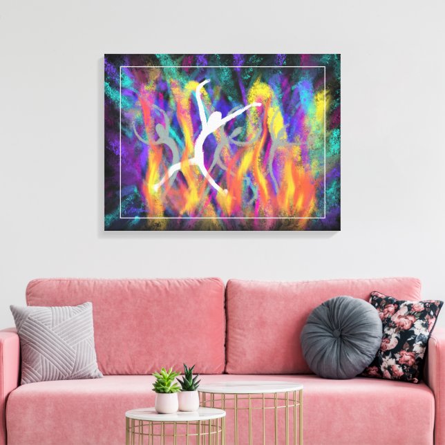 Modern Christian Bible Artwork Book of Daniel Canvas Print (Insitu(LivingRoom))