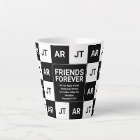 Modern Christian Monogram FRIENDS FOREVER