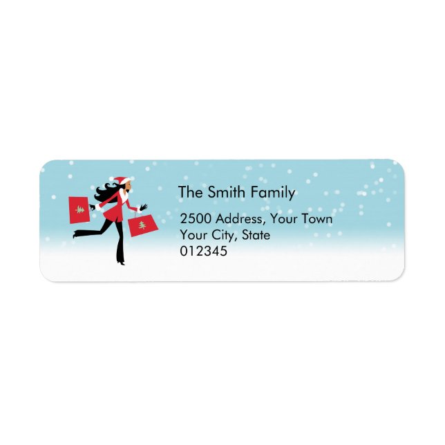 Modern Christmas Address Label (Front)