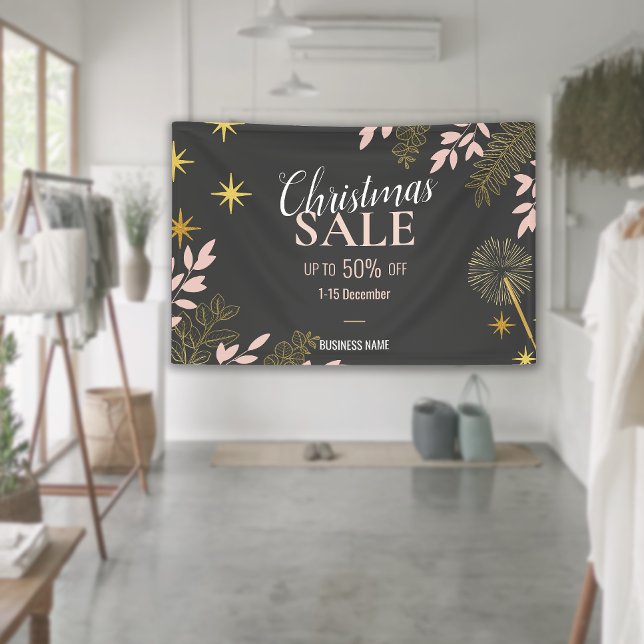Modern Christmas Business Sale Store Promotional Banner (Modern Christmas Business Sale Business Promotion Banner)