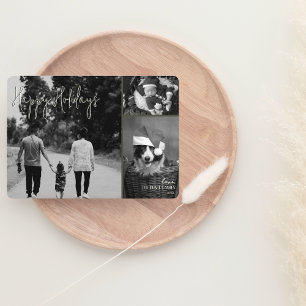 Modern Christmas Card   Olive Trendy Collage