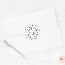 Modern Christmas Colours Terrazzo Sticker Seal