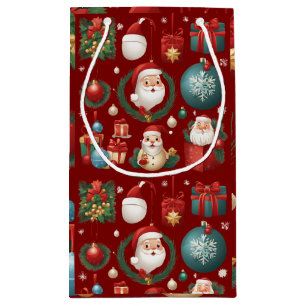 Modern Christmas decorations Small Gift Bag
