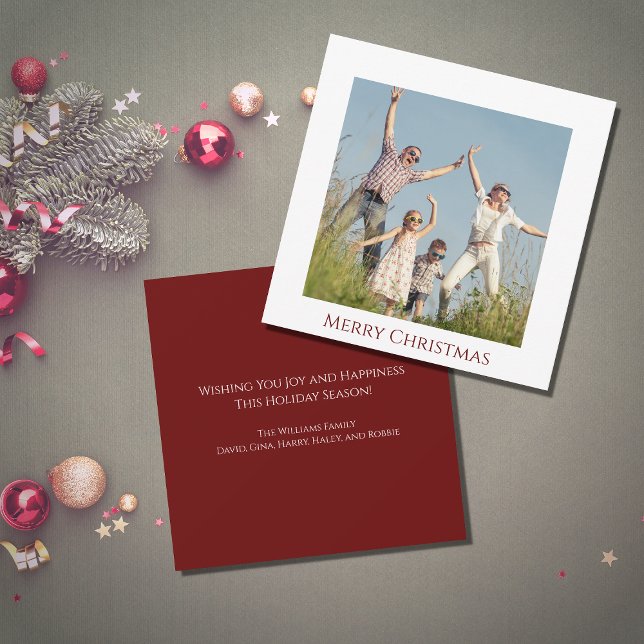 Modern Christmas Family Photo Holiday Card (Creator Uploaded)