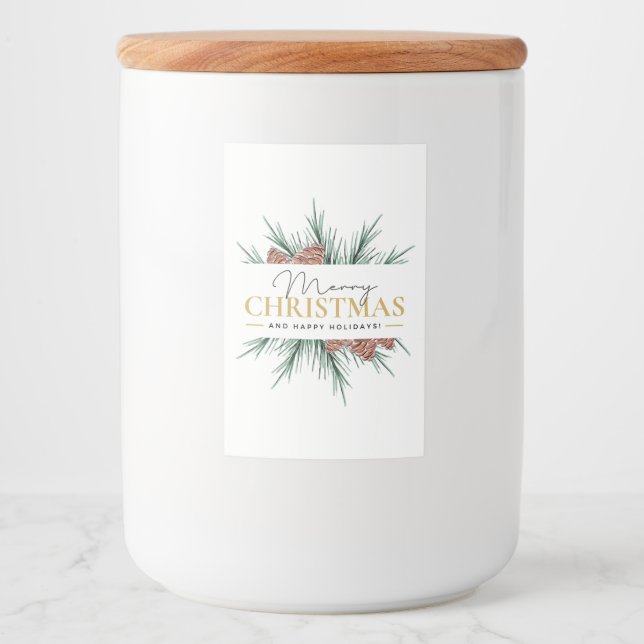 Modern Christmas Food Label (Front)