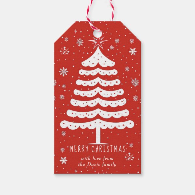 Modern Christmas Gift Tags (Front)