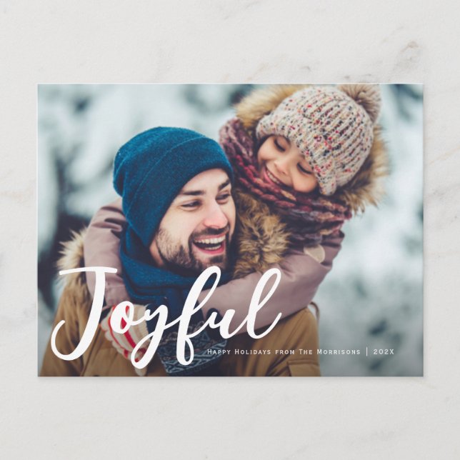 modern christmas holiday greeting card (Front)